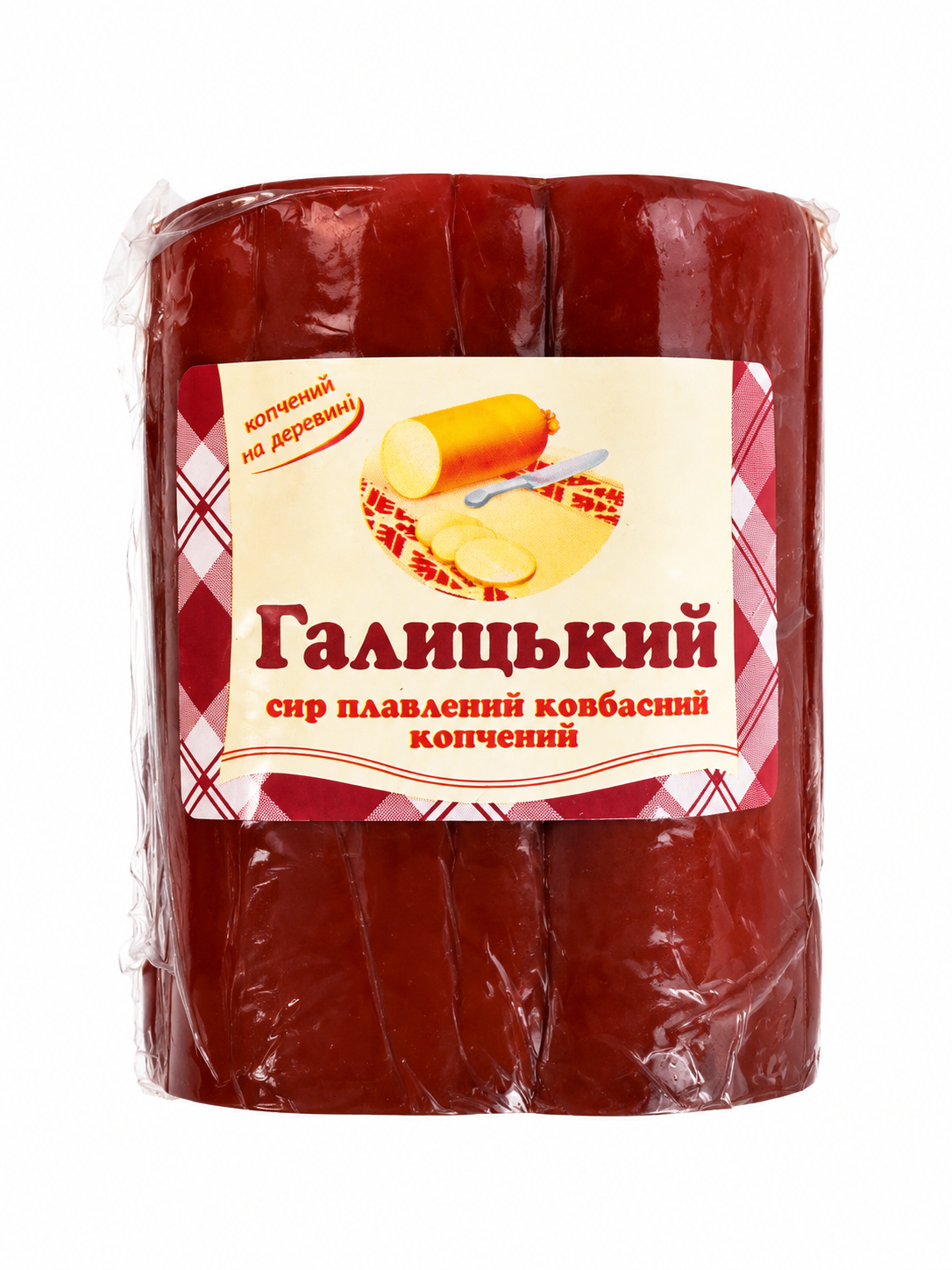 Сир плавлений ковбасний копчений "Галицький" нарізний 5кг/ящ ТМ Наш молочник